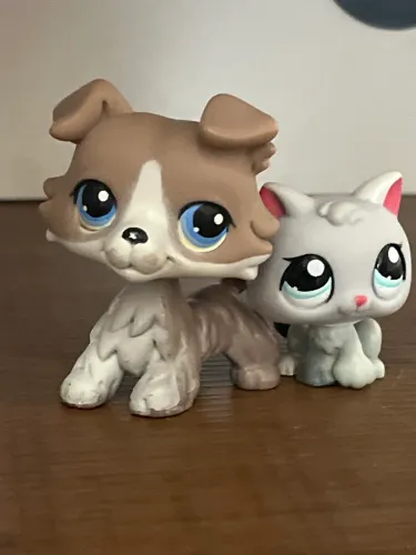 Littlest pet shop collie e gatinho