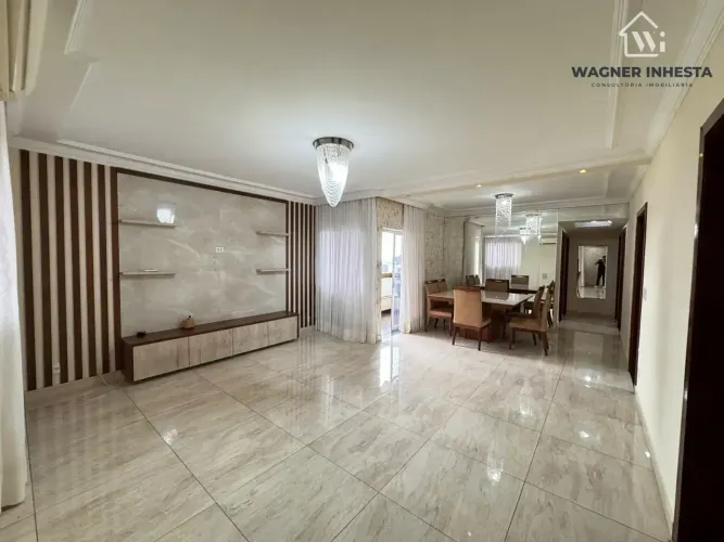 Amplo Apartamento à venda, 03 quartos + escritório, semi mobiliado, andar alto, acima da A