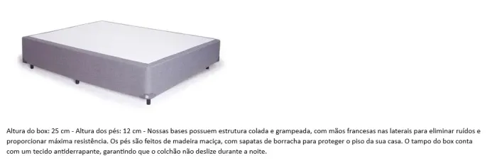 Colchão + BOX Euro Colchões - ZERO