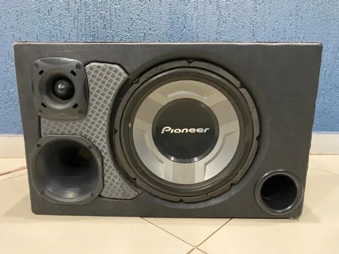 Caixa trio pioneer sub 12 polegadas