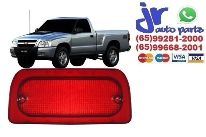 Lente Luz Freio Teto Breake Light S10 