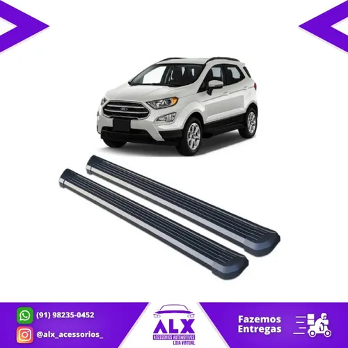 Estribo Lateral Ford Ecosport 2013 à 2020 - Aluminio Preto