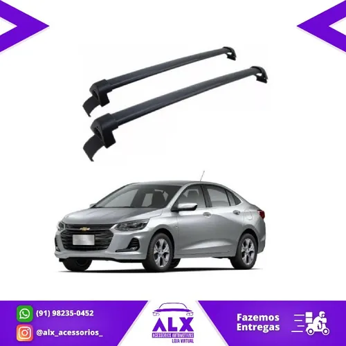 Rack Teto Chevrolet Onix Sedan 2020 - Projecar Preto / Prata
