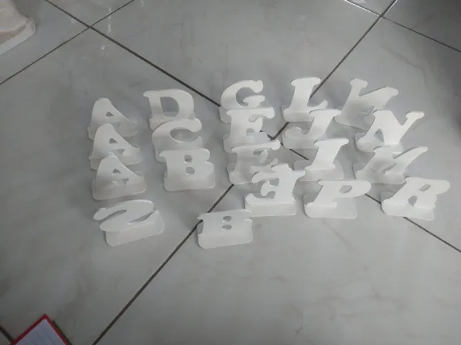 Letras em MDF para decoração