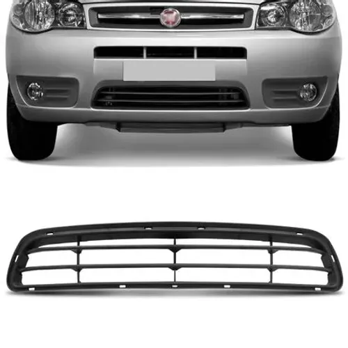 Grade Parachoque Fiat Palio Economy 2010 à 2016 - Central Cinza - Fipparts