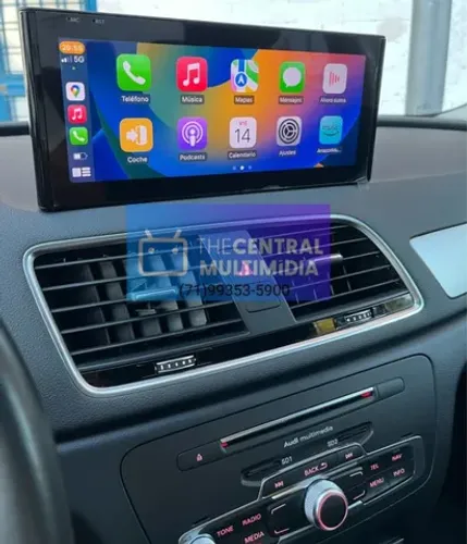 Central Multimídia Audi Q3 2013/2018 10,25 polegadas Slim