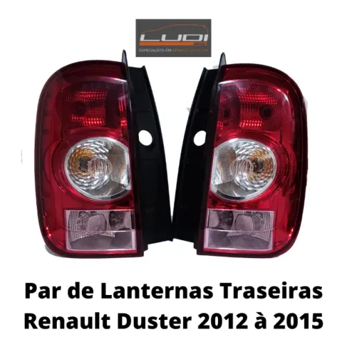 Par de Lanternas Traseiras Renault Duster 2012 à 2015