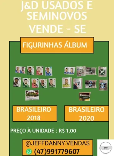 FIGURINHAS CAMPEONATO BRASILEIRO 2018 E 2020