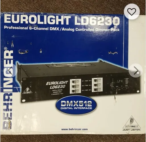 Rack Dimmer Behringer Eurolight Ld6230