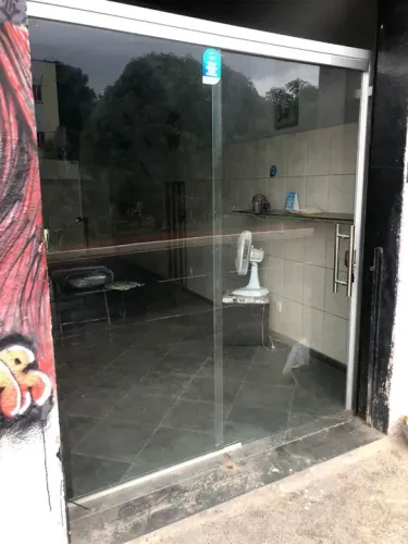 Porta de vidro temperado para comércio