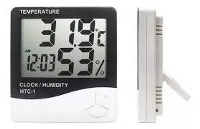 Medidor Termo Higrômetro Relógio Digital Temperatura Umidade