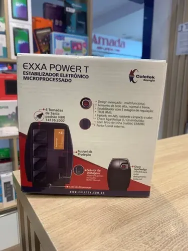 Estabilizador Exxa Power 300v A- Novo Lacrado - Loja Fisica
