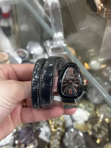 Relogio Serpenti Bvlgr Preto