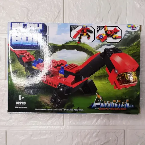 Bloco De Montar Veiculos Selva Lego Wb7712 Play Boyx - Brachiosaurus