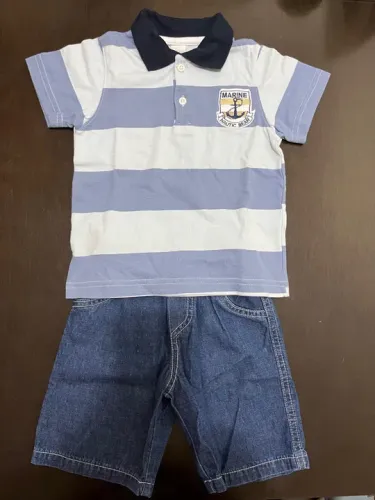 Conjunto com Jeans Tamanho 2