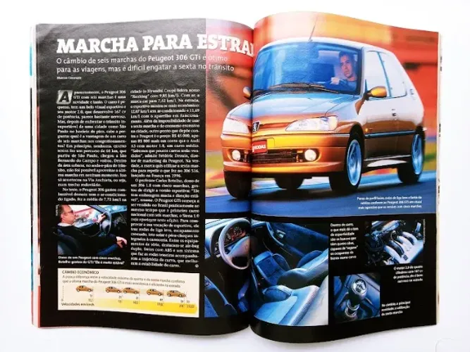 Revista Quatro Rodas - Peugeot 306 GTI, Ranger x S10, Mercedes CLK - 1998