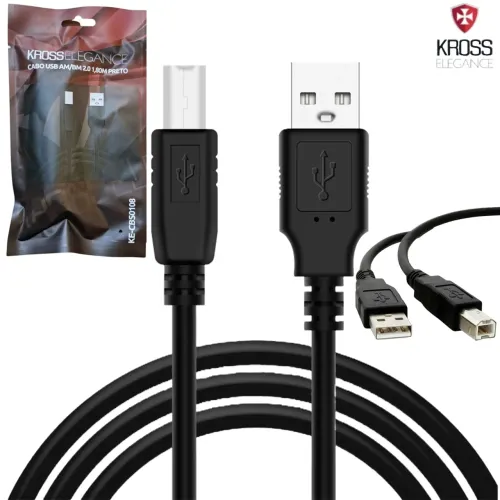 Cabo Para Impressora com 1.8 Metros Usb 2.0 - Kross em São Luís ma