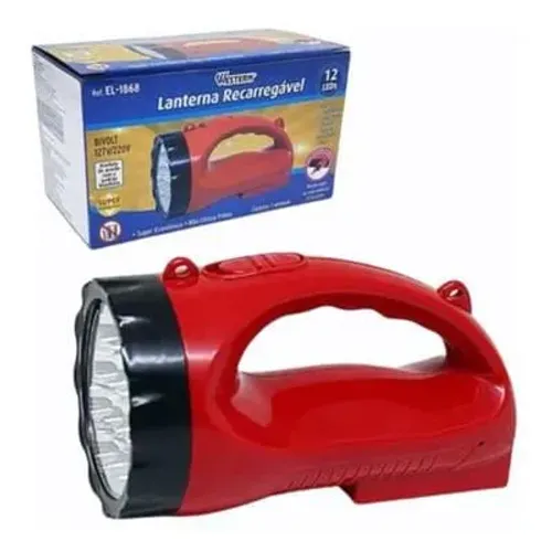 Lanterna 12 leds com alça <br>