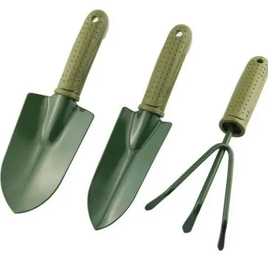 Kit de Feramentas para Jardinagem Horta com 3 Peças cor verde