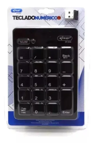 Teclado Numerico Kp-2038 Sem Fio -Wirelles - Loja Coimbra Computadores Entregamos