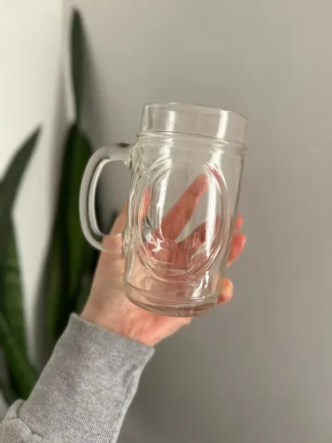 Caneca de vidro 400ml