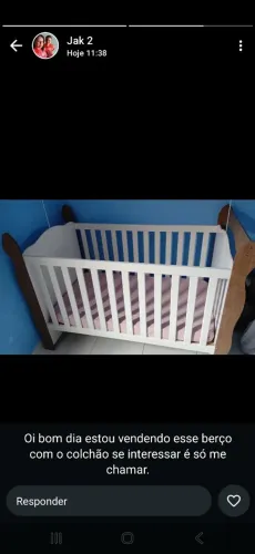  Vendo esse berço bem conservado 