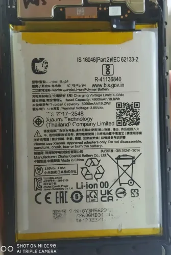 Bateria Xiaomi Redmi A1 / A1 Plus Original Retirada