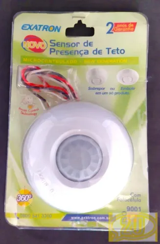 Sensor de presença de teto