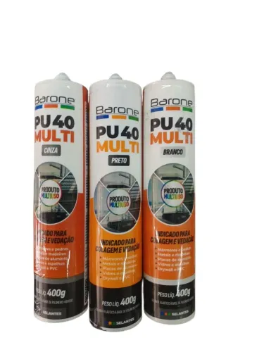 Selante PU40 Multi  - Cinza, Preto e Branco