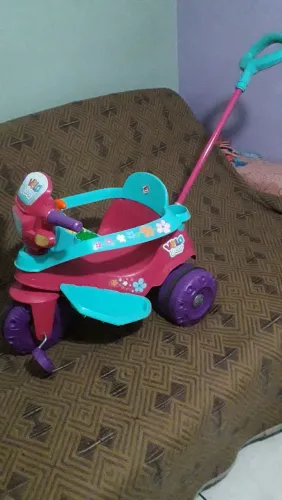 Triciclo Velobaby Passeio & Pedal Gatinha Bandeirante