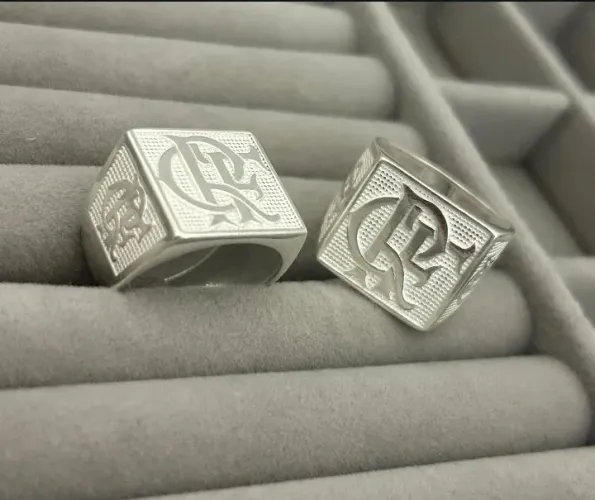 PROMOÇÃO 160 ANEL DO FLAMENGO DE PRATA 