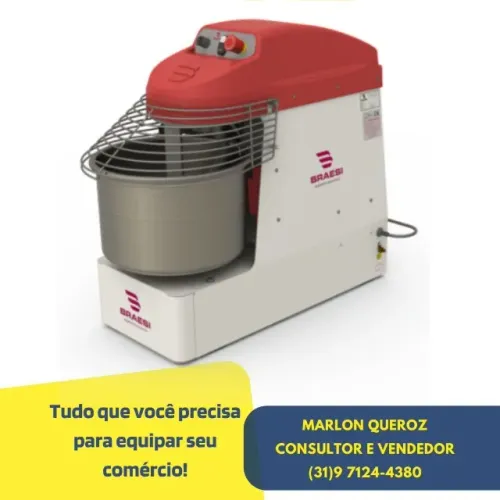Amassadeira Espiral 15KG Braesi 220v