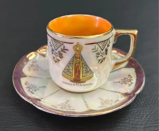 Xícara com imagem de Nossa Senhora