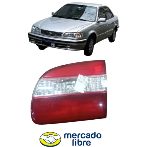 Lanterna Tampa Corolla 1998 Ao 2002 Lado Direito Direito/passageiro Vermelho