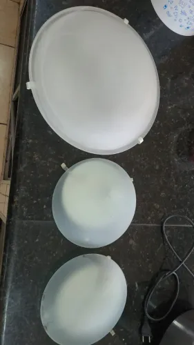 Luminária Plaflon Redondo - Kit com 3 pças