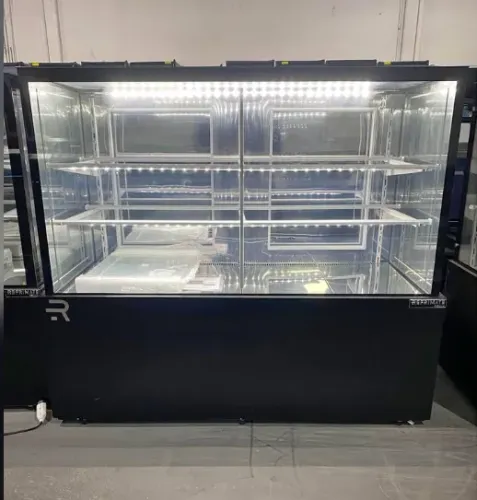 Vitrine refrigerada 145 interno inox refrigeração por ar forçado (alef)