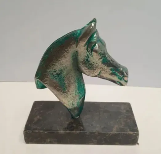 Escultura cavalo de bronze 