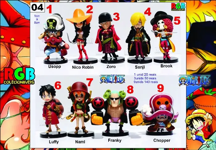 Miniatura One Piece IV (Venda Por Unidade)