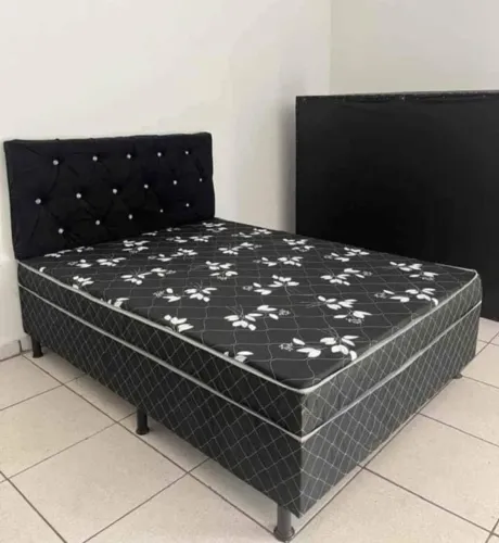 Cama Box Casal com Cabeceira