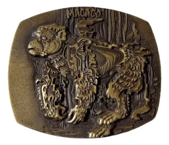 Medalha De Portugal Horoscopo Chines Ano Do Macaco 1975 #av (Usado)