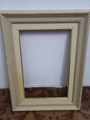 Moldura madeira antiga Decorativa Elegante 