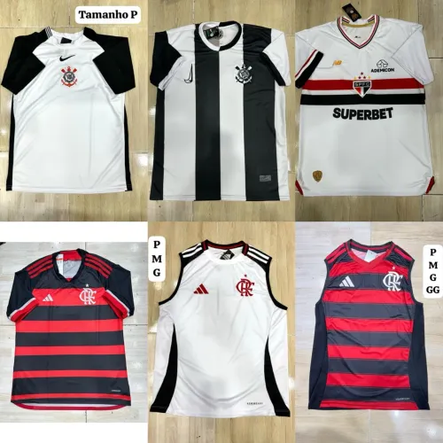 Camisas de times disponíveis