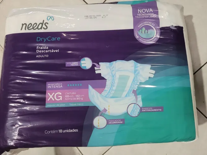 Fralda Adulto XG - 18 Unidades