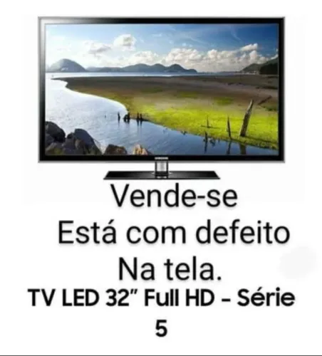 TV Samsung defeito <br>TV LED 32?<br><br>Samsung Série 5 Full HD 4 HDMI UN32D5000PG<br><br>REF: UN32D50