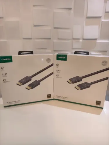 Cabo DisplayPort 4k 60Hz Ugreen DP102 1.2 1M - Preto
