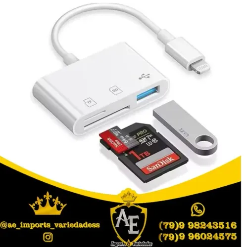 Cabo otg para iPhone 3x1