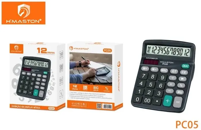 Calculadora H'MASTON PC05 12 Dígitos