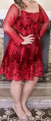 Vestido festa vermelho