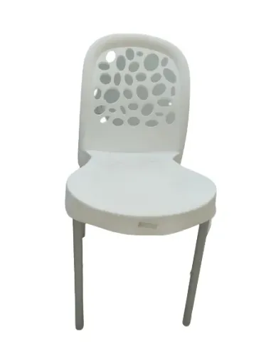 Cadeira Deluxe 3,2 kg Polipropileno cor Branca 84cm alt. x 42cm larg. x 46cm prof.