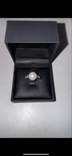 Anel Vivara Prata com pérola 